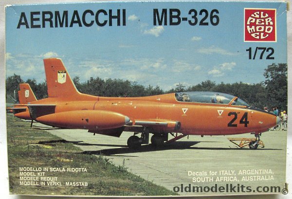 Supermodel 1/72 Aermacchi MB-326 - Italy / Argentina (Navy) / Australia / South Africa, 10-011 plastic model kit